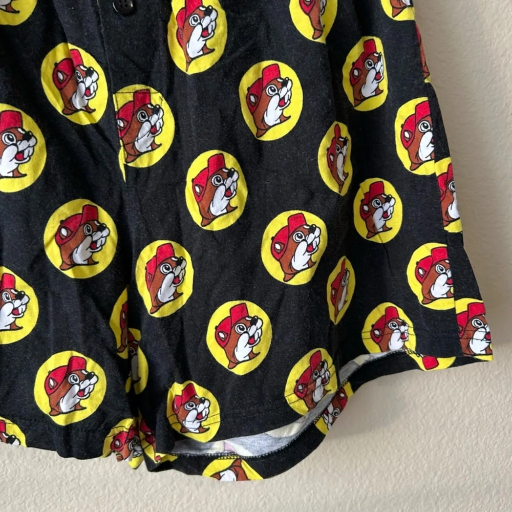 Shorts Boxer Style Bucee's Logo all over Black Red Yellow by Bucee's Child Large - Picture 5 of 12